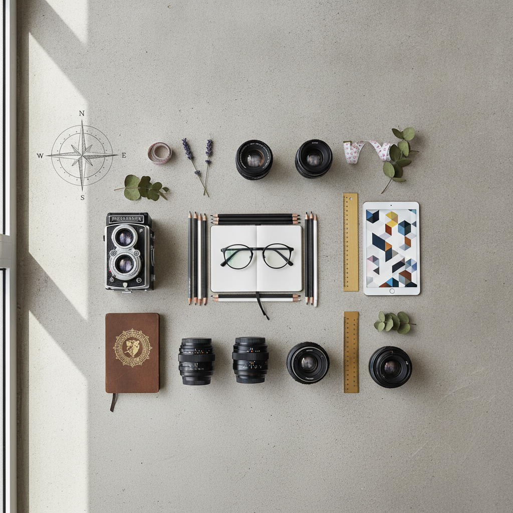 The Art of Flat Lay Photography: Arranging Objects for Stunning Overhead Shots